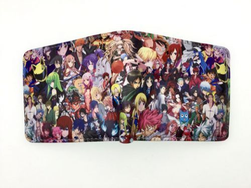 Naruto Shippuden - Akatsuki Anti Leaf Cloud Symbol Bi Fold Anime Wallet |  eBay