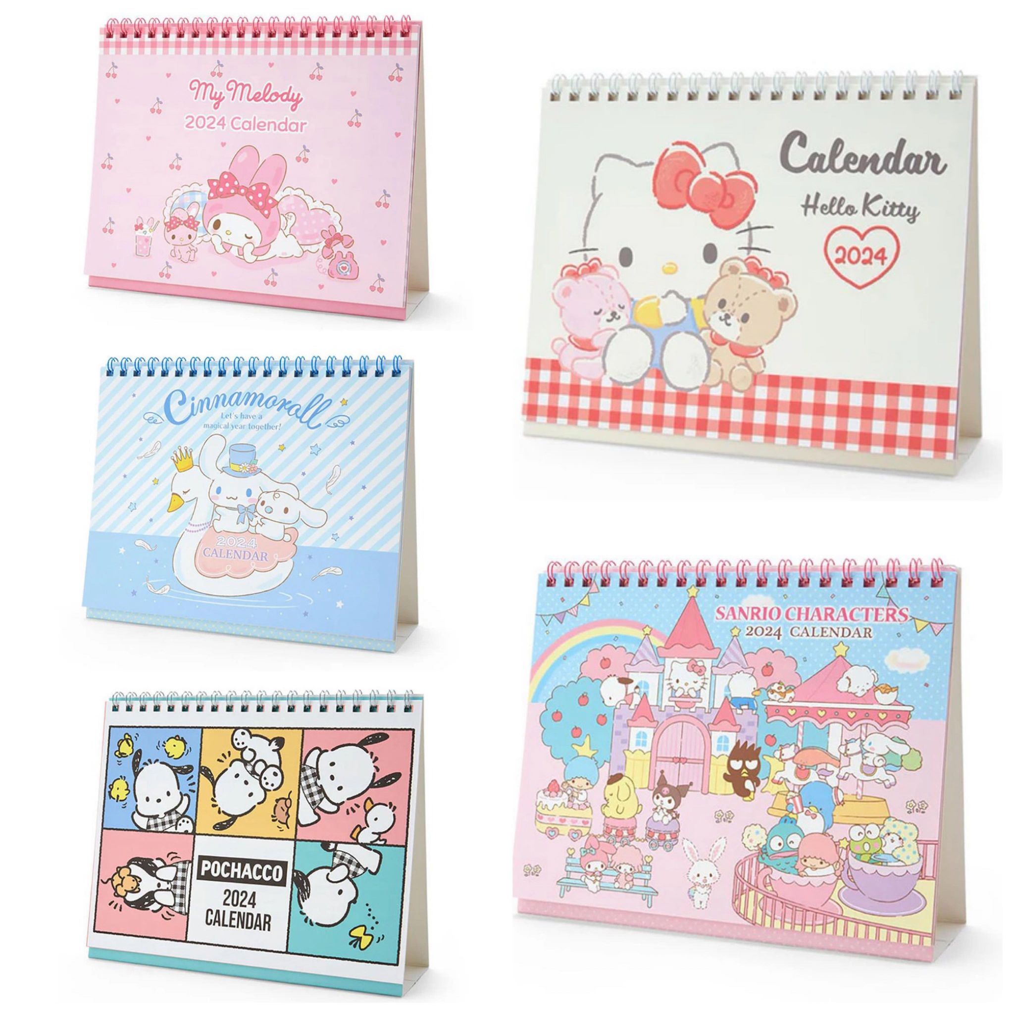 Sanrio Characters 2024 Desk Calendars Sweet Kitty, The Anime Store